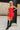 Joanna Red Lace Strapless Mini Dress- full body frontal side view
