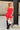 Joanna Red Lace Strapless Mini Dress- full body front view