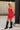 Joanna Red Lace Strapless Mini Dress- full side view