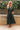 Jamie Green Slit Zip-Up Midi Dress- full  view