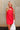 Shania Red Strapless Scarf Mini Dress - front