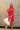 Shania Red Strapless Scarf Mini Dress -  front view