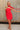 Shania Red Strapless Scarf Mini Dress - full body front view