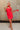 Shania Red Strapless Scarf Mini Dress - full frontal view