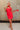 Shania Red Strapless Scarf Mini Dress - full frontal view