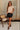 Jessica Black Faux Leather Skort - full body front view