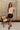 Sofie Taupe & Black Trim Sleeveless Sweater - full body front view
