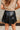 Jessica Black Faux Leather Skort - close back view