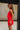 Samara Red Denim Frayed Mini Skirt - side view
