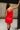 Samara Red Denim Frayed Tank Top - back view