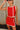 Naomi Red & White Trim Mini Skirt - frontal view