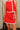 Naomi Red & White Trim Mini Skirt - close up front view