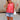 Margot Red Knit Floral Tank- front view