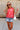 Margot Red Knit Floral Tank- front view