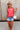 Margot Red Knit Floral Tank- full front view