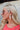 Rory Cream Ribbed Hoop Earrings - side model view