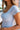Libby Dusty Blue Button-Up Short Sleeve Top - close up side view