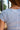 Libby Dusty Blue Button-Up Short Sleeve Top - upper left back view