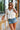 Tory Cream Denim Ruffled Peplum Top - front 