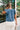 Savanna Blue Denim Embroidered Top - back view