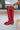 Mia Locklyn Red Western Tall Boot- close up side view