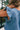 Savanna Blue Denim Embroidered Top - close upper back view
