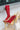 Mia Locklyn Red Western Tall Boot- full flat lay view