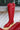 Mia Locklyn Red Western Tall Boot- close up frontal side view