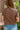 Ryleigh Brown Knit Button-Up Cardigan- back view