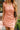 Arya Apricot Denim Button-Up Mini Dress- close up top front view