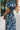 Abigail Blue Floral Short Sleeve Midi Dress - side view