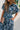 Abigail Blue Floral Short Sleeve Midi Dress - frontal view