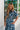 Abigail Blue Floral Short Sleeve Midi Dress - upper frontal/side view