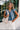 Savanna Blue Denim Embroidered Top - front shown on model