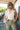 Ariana Cream Corduroy Front Tie Vest- top front view
