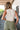 Ariana Cream Corduroy Front Tie Vest- full back view