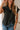 Victoria Black Ruffle Button-Up Top- top view