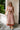 Valerie Olive & Rust Floral Midi Dress- full body view