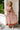 Valerie Olive & Rust Floral Midi Dress- front full body view