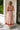 Valerie Olive & Rust Floral Midi Dress- full back view