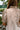Nadia Brown & Cream Striped Puff Sleeve Top- close up back view