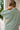 Mallory Green & Cream Striped Midi Dress - close upper back view