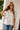 Lily Cream & Black Floral Short Sleeve Top - front view