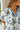Anastasia Cream & Blue Floral Short Sleeve Top - close up front view
