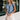 Savanna Blue Denim Embroidered Top - front view