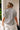 Nadia Black & Cream Striped Puff Sleeve Top - back view