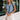 Savanna Blue Denim Embroidered Top - front view