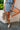 Erica Dusty Blue Drawstring Shorts - lower body front view