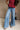 Judy Blue: Danica Medium Wash Palazzo Jeans - front view