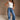 Risen: Piper Mid Rise Crop Cuffed Jeans - full body front view